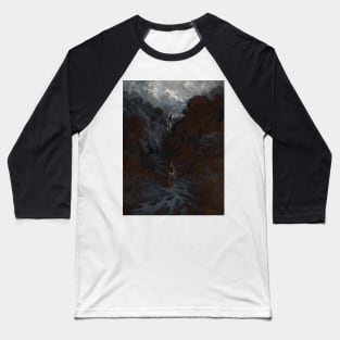 Sir Lancelot Approaching the Castle of Astolat by Gustave Dore Baseball T-Shirt